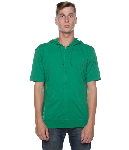 Short Beach Jersey Zip Green